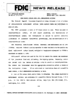 FDIC Makes Public June 1991 Enforcement Actions