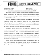 Public Hearings Scheduled for Possible Terminations of Insurance