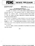 FDIC Announces Receivership of Federal Finance and Mortgage Ltd Honolulu Hawaii