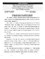 Federal Regulators to Hold Hearing in New York on Community Lending By Financial Institutions