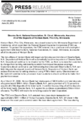 Stearns Bank National Association St Cloud Minnesota Assumes All of the Deposits of Horizon Bank Pine City Minnesota