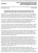 Bank Regulatory Agencies Find Adversely Rated Syndicated Loans Continue to Increase in 2002 but at Slower Rate than Previous Year