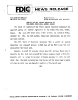 FDIC to Pay Off Insured Depositors in The Bremen State Bank Bremen Kansas