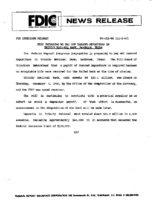 FDIC Preparing to Pay Off Insured Depositors in Trinity National Bank Benbrook Texas