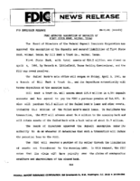 FDIC Approves Assumption of Deposits of First State Bank Weimar Texas