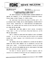 FDIC Approves Assumption of Insured Deposits of Midland Bank of Kansas Mission Kansas