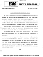 FDIC Approves Assumption of First State Bank Deanville Texas