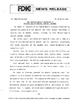 FDIC Approves Deposit Assumption of Security Bank of Boulder Boulder Colorado