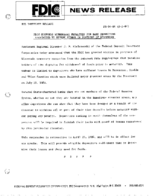 FDIC Suspends Withdrawal Penalties for Bank Depositors Victimized By Severe Storms in Portions of Wisconsin