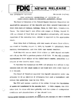 FDIC Approves Assumption of Deposits of First State Bank of McKinney McKinney Texas