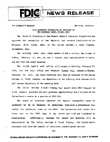 FDIC Approves Assumption of Deposits of The McKinley Bank Niles Ohio