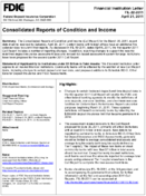 Consolidated Reports of Condition and Income