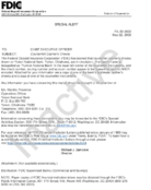 Special Alert Counterfeit Cashiers Checks