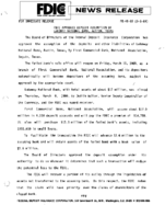 FDIC Approves Deposit Assumption of Lakeway National Bank Austin Texas