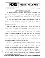 FDIC Approves Deposit Assumption of Farmers State Bank Lueders Texas