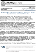 The National Bank and Trust Company Wilmington Ohio Assumes All of the Deposits of American National Bank Parma Ohio