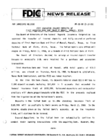 FDIC Transfers Insured Deposits of First American Bank and Trust of Manvel Manvel Texas