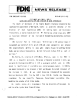 FDIC Names William H Roelle Associate Director of the Division of Bank Supervision