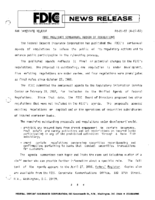 FDIC Publishes Semiannual Agenda of Regulations