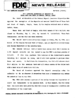 FDIC Approves Assumption of Deposits of Texas Bank  Trust of Temple Temple Texas