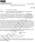 Debt Collection Improvement Act of 1996 Consumer Disclosures by Financial Institutions Having Arrangements With Nondepository Providers of Payment Services