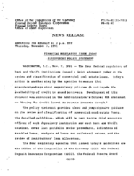 Jt Statement  Financial Regulators Issue Joint Supervisory Policy Statement