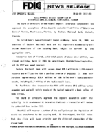 FDIC Approves Deposit Assumption of Enterprise Bank of Florida Miami Lakes Florida