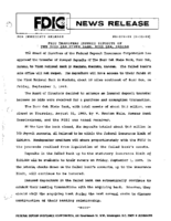 FDIC Transfers Insured Deposits of The Burr Oak state Bank Burr Oak Kansas