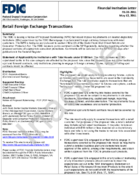 Retail Foreign Exchange Transactions