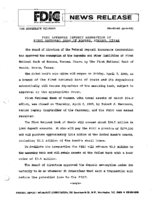 FDIC Approves Deposit Assumption of First National Bank of Nocona Nocona Texas