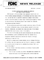 Chairman Seidman Voices Concern Over Impending Real Estate Lending Problems