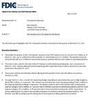 First Quarter 2021 CFO Report to the Board