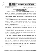 FDIC Approves Deposit Assumption of Caribank Dania Florida