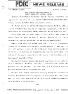 FDIC Approves Deposit Assumption of Morocco State Bank Morocco Indiana