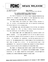 FDIC Approves Assumption of Insured Deposits of The Washington Bank Fairfax County Virginia