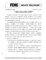 FDIC Proposes Policy Statement Recommending Minimum External Audit Procedures