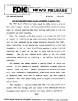 FDIC Proposes Restrictions on SLs Converting to Savings Banks