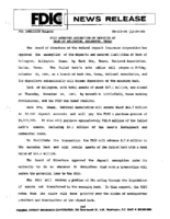 FDIC Approves Assumption of Deposits of Bank of Arlington Arlington Texas