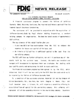 FDIC Approves Assistance Program For Jefferson Guaranty Bank Metairie Louisiana