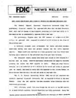 FDIC Issues Preliminary 1992 Financial Results for the Bank Insurance Fund