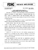 FDIC Transfers Insured Deposits of Merchant National Bank Fort Myers Florida