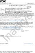 FOREIGN ASSETS CONTROL ACT Specially Designated Nationals and Blocked Persons