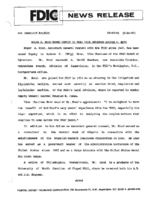 Roger A Hood Named Deputy to FDIC Vice Chairman Andrew C Hove