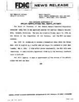 FDIC Announces Receivership of American Commerce National Bank Anaheim California