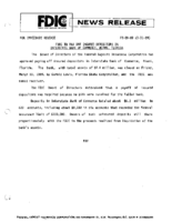 FDIC to Pay Off Insured Depositors in Interstate Bank of Commerce Miami Florida