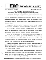 FDIC Transfers Insured Deposits of Independent Bank National Association Coppell Texas