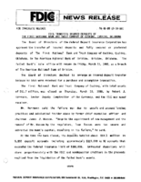 FDIC Transfers Insured Deposits of The First National Bank and Trust Company of Cushing Cushing Oklahoma