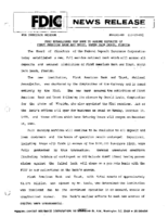 FDIC Establishes New Bank to Assume Deposits of First American Bank and Trust North Palm Beach Florida