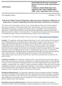 Federal and State Financial Regulatory Agencies Issue Interagency Statement on Supervisory Practices Regarding Financial Institutions Affected by Tornadoes