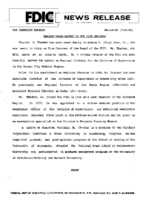 Thacker Named Deputy to the Vice Chairman